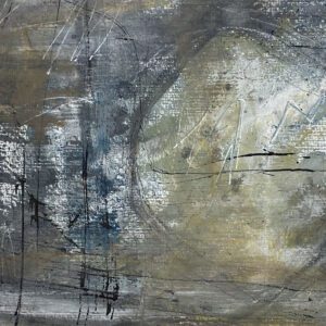 Multi media abstract art for sale by Yasemin Adam